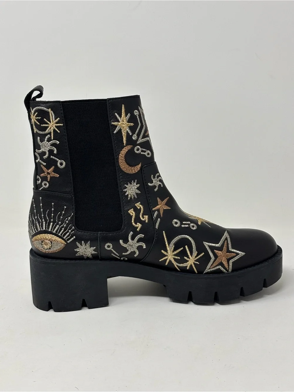 Johnny Was Chelsea boots black calf leather NEW NWOT size 6